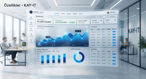 KAY-IT mobil uygulamasında operasyonel analitik ekranı